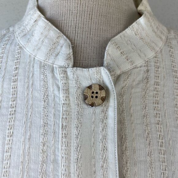 Christopher & Banks Linen Blend Button Down Shirt Size XL EUC - Picture 3 of 7